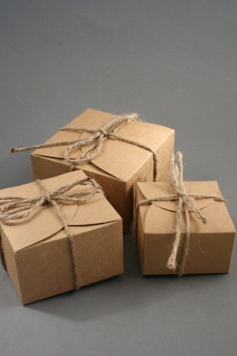 Natural Brown Kraft Paper Boxes